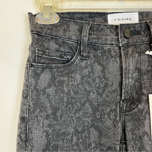 Frame Le Skinny Jeans De Jeanne Tonal Python - Picture 8 of 9